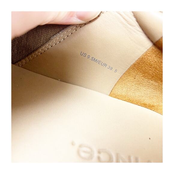 Vince Warren Size 9.5 Tan Women Snake-Embossed Leather Slip-On Platform Sneaker - Picture 11 of 13